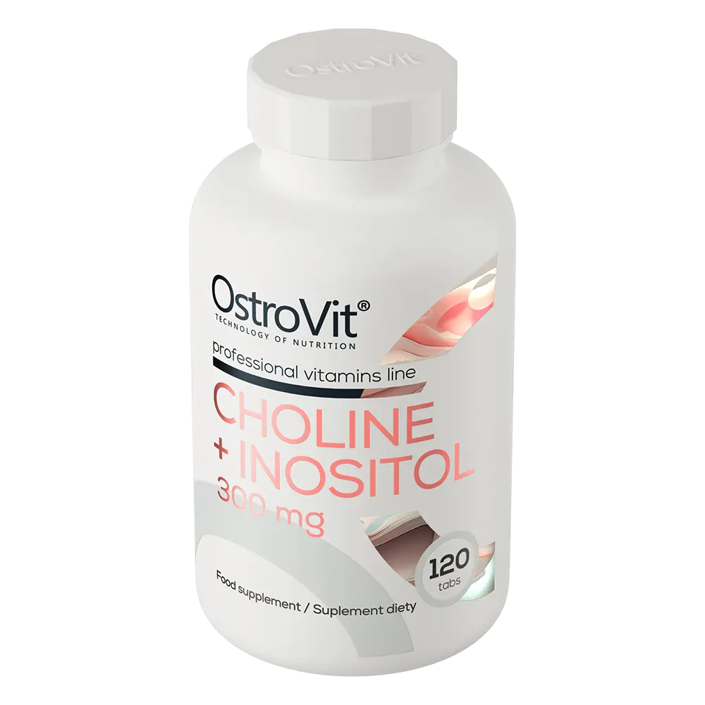 Choline + Inositol 300 mg – 120 Tabletten, 60 Dagdoseringen Choline & Myo-Inositol | OstroVit