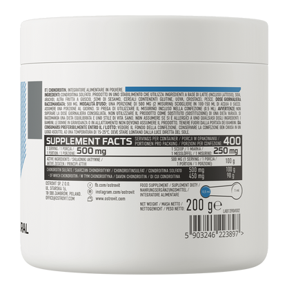 Chondroitin – 200 g poeder, 500 mg per portie (400 porties) | OstroVit