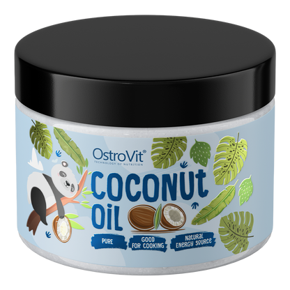 Coconut Oil – 400 g, Geraffineerde kokosolie, Neutrale smaak | OstroVit