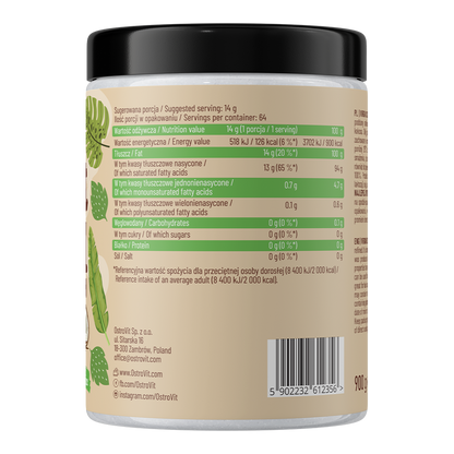 Kokosolie Jomfru – 900 g, 100% uraffineret | OstroVit