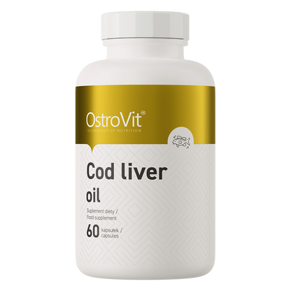 Torskelevertran – 60 softgels, 500 mg torskelevertran + vitamin A og D | OstroVit