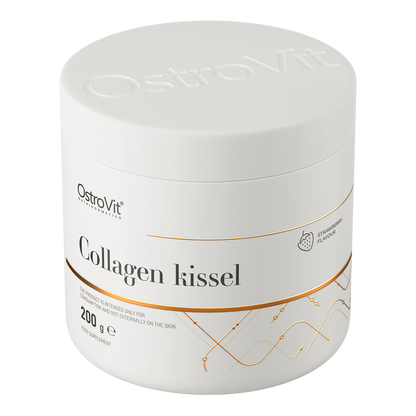 Collagen Kissel – 200 g Aardbei, 10 g viscollageen + vit. A/C/E | OstroVit