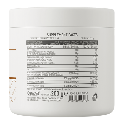 Collagen Kissel – 200 g Aardbei, 10 g viscollageen + vit. A/C/E | OstroVit