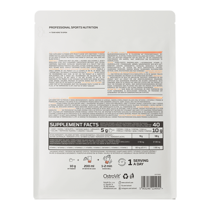 Collageen | Vitamine C | Poeder | 400 g | Perzik | OstroVit