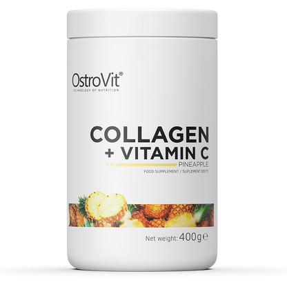 Collagen + Vitamin C – 400 g ananas | 8,7 g collageen + 500 mg vit. C | OstroVit