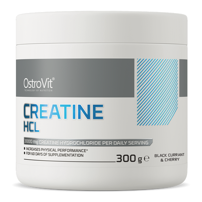 Creatine HCl – 300 g, Zwarte bes & kers, 60 porties | OstroVit