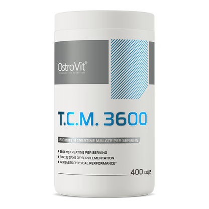 Kreatinmalat 3600 mg – 400 kapsler, 133 portioner | OstroVit