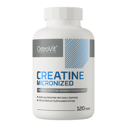 Creatine Micronized – 120 tabletten, 3 000 mg creatinemonohydraat | OstroVit