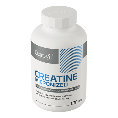 Creatine Micronized – 120 tabletten, 3 000 mg creatinemonohydraat | OstroVit