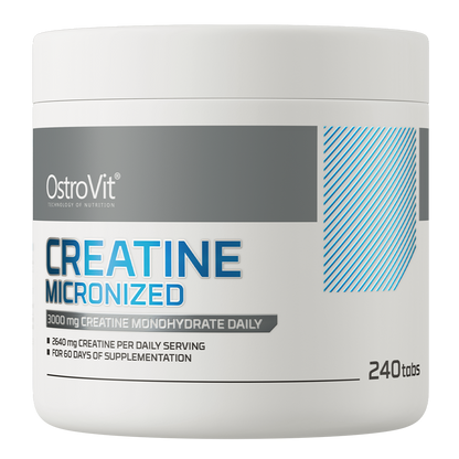 Creatine Micronized – 240 tabletten, 3 g creatine‑monohydraat per dag (60 porties) | OstroVit