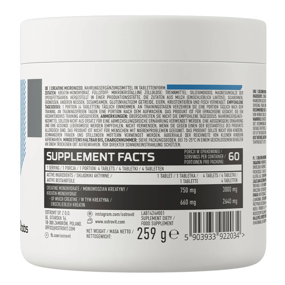 Creatine Micronized | 240 Tabletten | OstroVit
