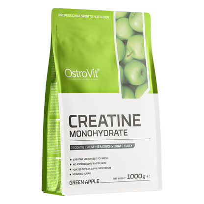 Creatine Monohydrate 1000 g – Groene Appel, 333 porties | OstroVit