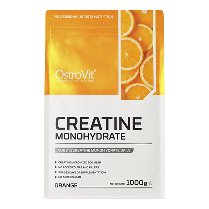 Creatine Monohydrate 1000 g – Sinaasappel, 333 porties | OstroVit