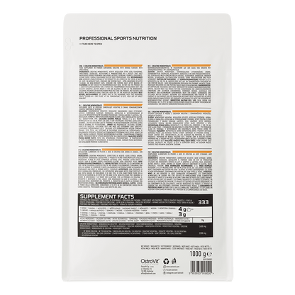 Creatine Monohydrate 1000 g – Sinaasappel, 333 porties | OstroVit