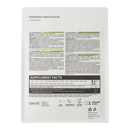 Creatine Monohydrate – 300 g, Green Apple, 100 porties | OstroVit