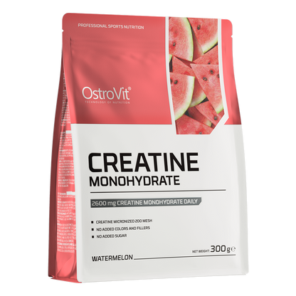 Kreatinmonohydrat | Pulver | 300 g | Vandmelon 🍉 | OstroVit