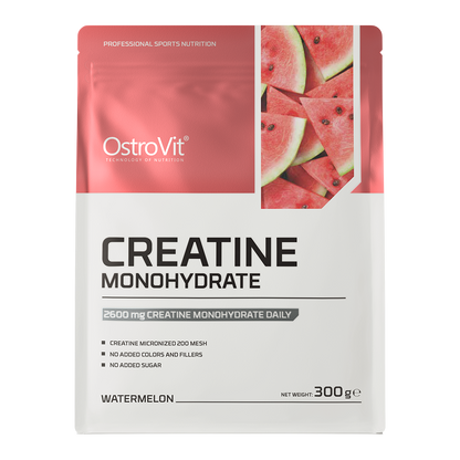 Kreatinmonohydrat | Pulver | 300 g | Vandmelon 🍉 | OstroVit