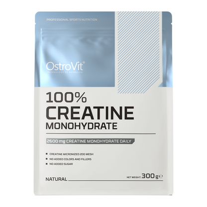 Kreatinmonohydrat – 300 g, 3 g pr. portion, 100 % ren | OstroVit