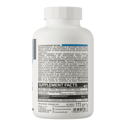 Creatine Monohydrate – 120 tabletten, 3000 mg per portie | OstroVit