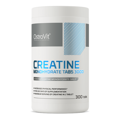 Kreatinmonohydrat – 300 Tabletten, 3000 mg pro Portion | OstroVit