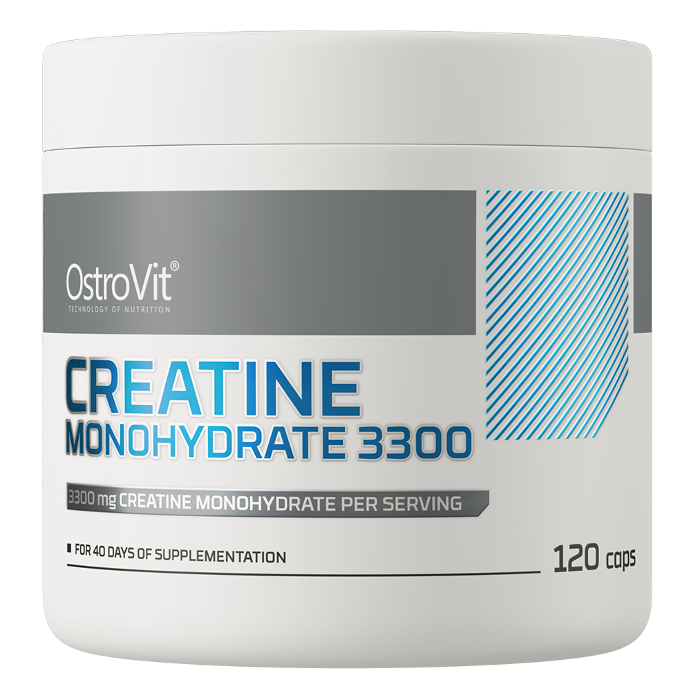 Creatine Monohydrate 3300 mg – 120 capsules, 40 porties | OstroVit