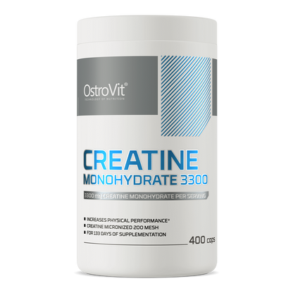 Creatine Monohydrate 3300 mg – 400 capsules, 133 porties | OstroVit