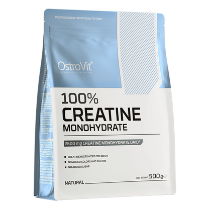 Creatine Monohydrate 500 g – 166 porties, 100% creatinemonohydraat | OstroVit