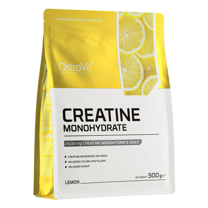 Creatine Monohydraat | Poeder | 500 g | Citroen 🍋 | OstroVit