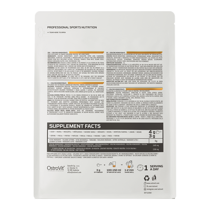 Creatine Monohydrate 500 g – Sinaasappel, 166 porties | OstroVit