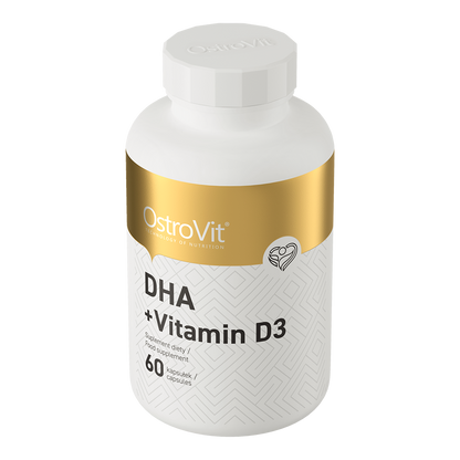DHA + Vitamin D3 – 60 softgels, 300 mg DHA + 2000 IE D3 | OstroVit