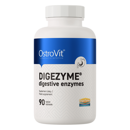 DigeZyme® Digestive Enzymes – 90 vegan tabletten | OstroVit