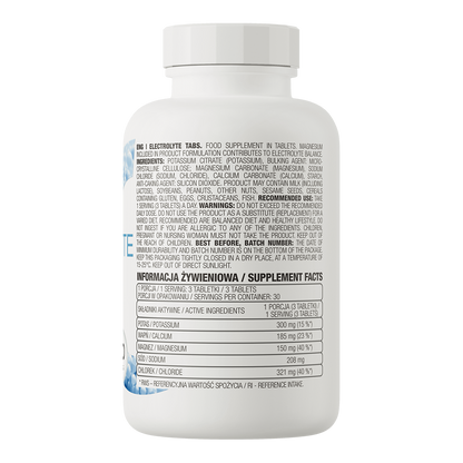 Elektrolytter – 90 tabletter, kalium, calcium, magnesium + Na/Cl | OstroVit