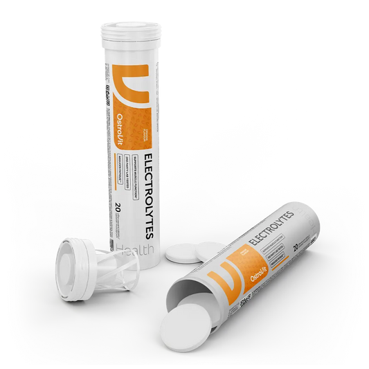 Electrolytes 20 Bruistabletten – Kalium, Natrium & Vitamine C, Sinaasappel | OstroVit