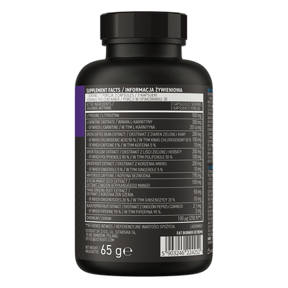 Fat Burner eXtreme – 90 capsules, 200 mg cafeïne + chroom | OstroVit