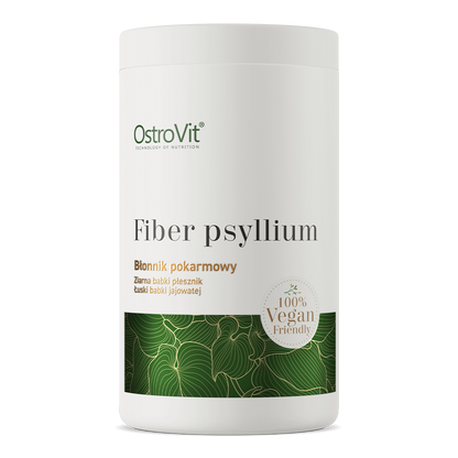 Fiber Psyllium VEGE 600 g – Psylliumvezel uit Zaad & Vlies, 85 Porties | OstroVit