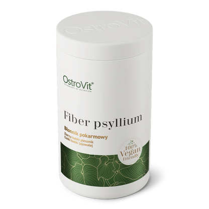 Fiber Psyllium VEGE 600 g – Psylliumvezel uit Zaad & Vlies, 85 Porties | OstroVit