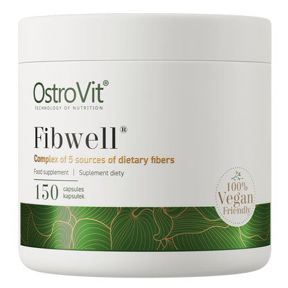Fibwell® VEGE – 150 vegan capsules, 5‑in‑1 vezelmix | OstroVit