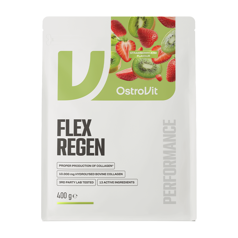 OstroVit Flex Regen – collageenpoeder aardbei‑kiwi, vitamines & mineralen