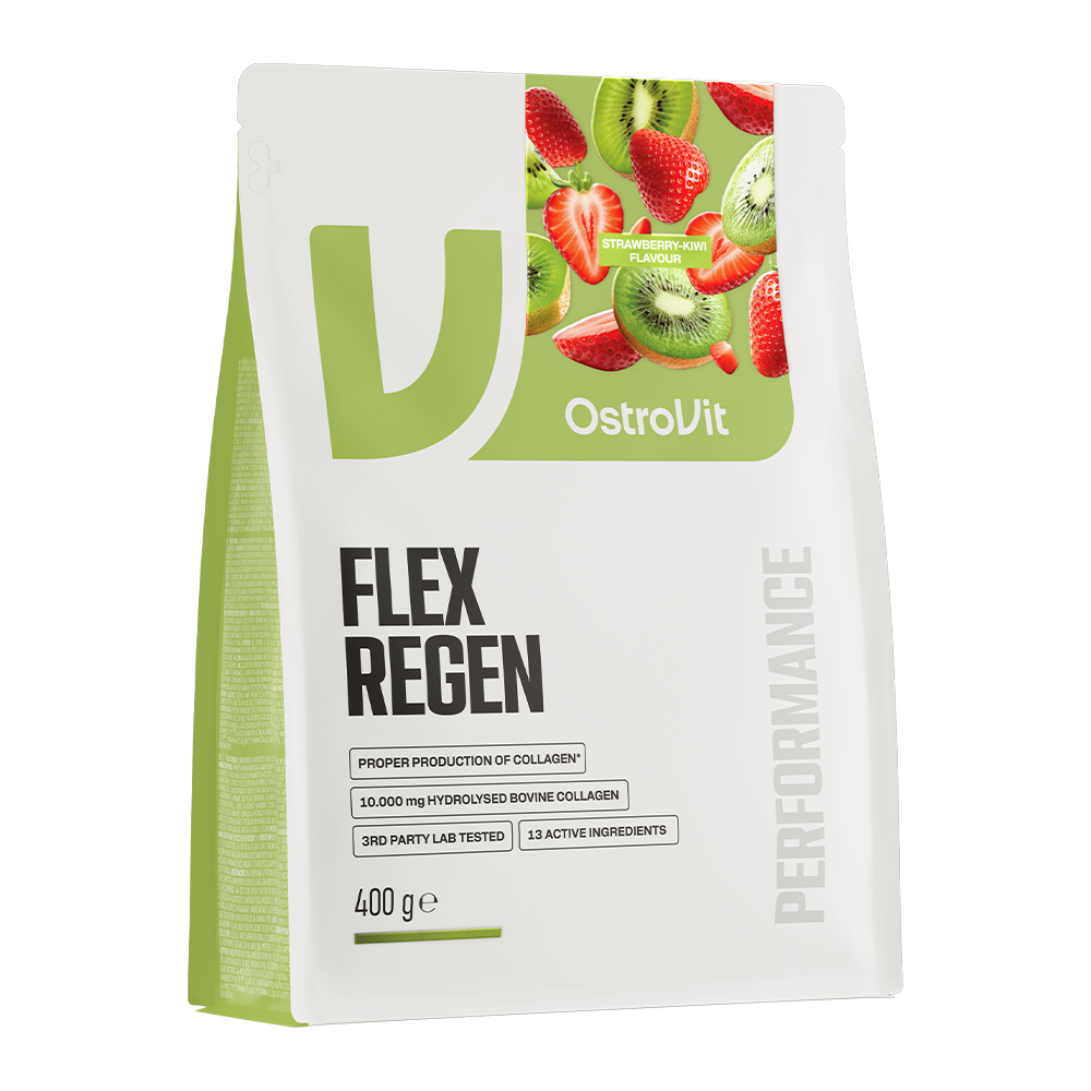 OstroVit Flex Regen – collageenpoeder aardbei‑kiwi, vitamines & mineralen