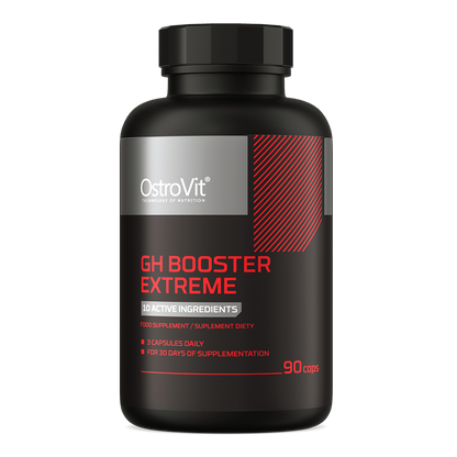 GH Booster Extreme – 90 kapsler, 10 aktive ingredienser - zink, B6 og 2000 IE D3 | OstroVit