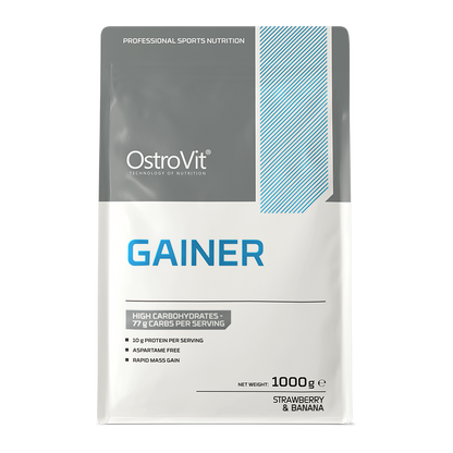 Gainer Aardbei‑Banaan – 1000 g, Carb‑Protein shake | OstroVit