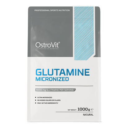 Glutamine Micronized 1000 g – 100% L-Glutamine Poeder, 200 Porties | OstroVit