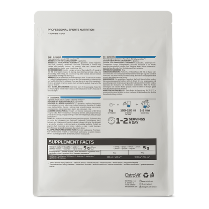 Glutamine – 500 g poeder, 100% L‑glutamine | OstroVit