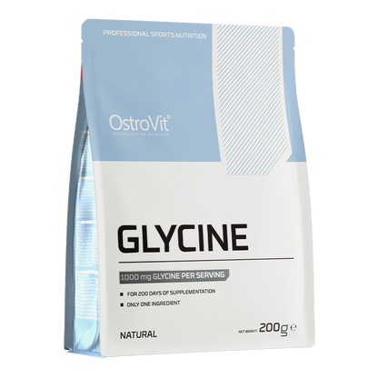 Glycine – 200 g poeder, 100% L‑glycine | OstroVit