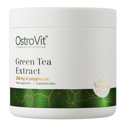 Grüntee-Extrakt | 50 % Polyphenole | Vegan | 100 g | Pulver | Natürlich | OstroVit 