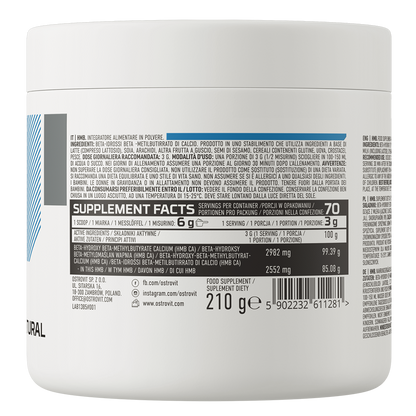 HMB – 210 g poeder, 2552 mg HMB per portie | OstroVit