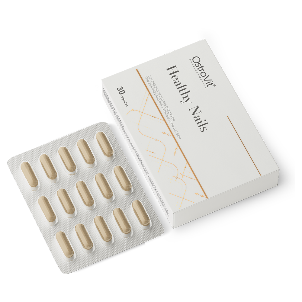 Healthy Nails – 30 vegan capsules, Zink, selenium & biotine | OstroVit