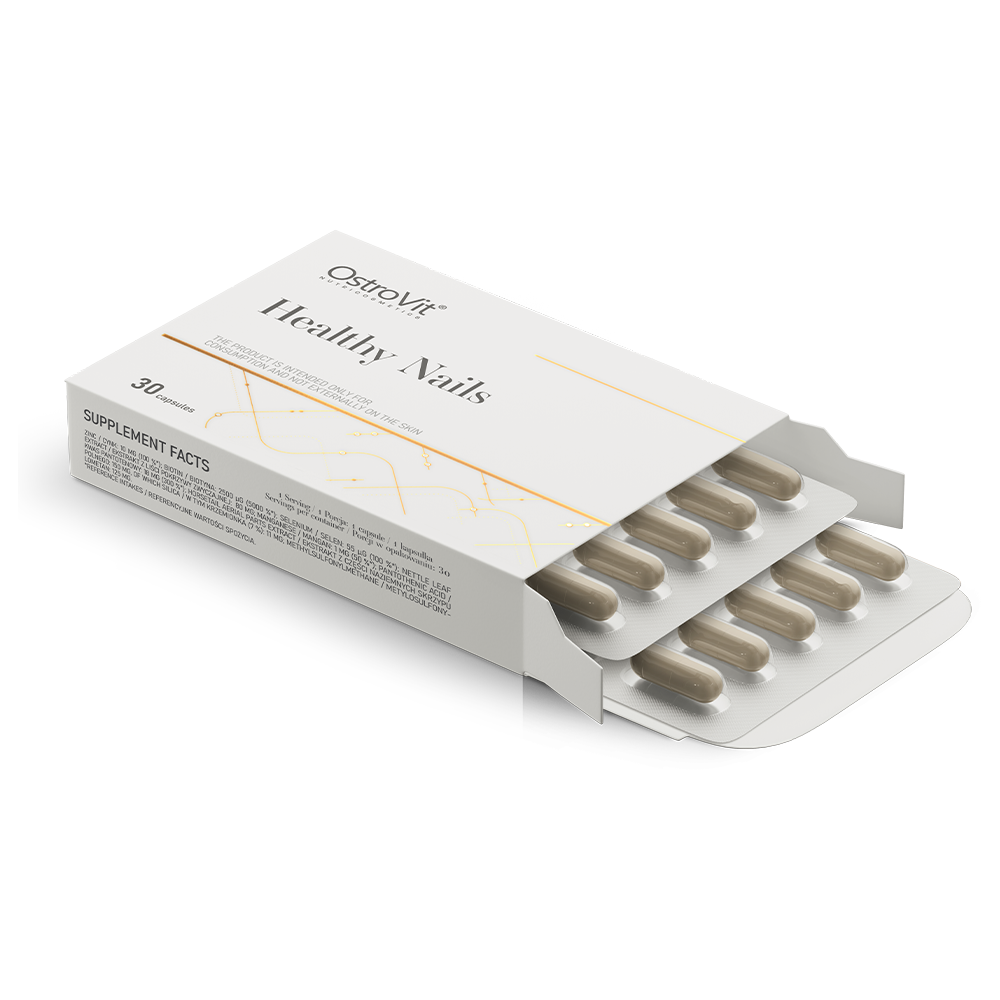 Healthy Nails – 30 vegan capsules, Zink, selenium & biotine | OstroVit