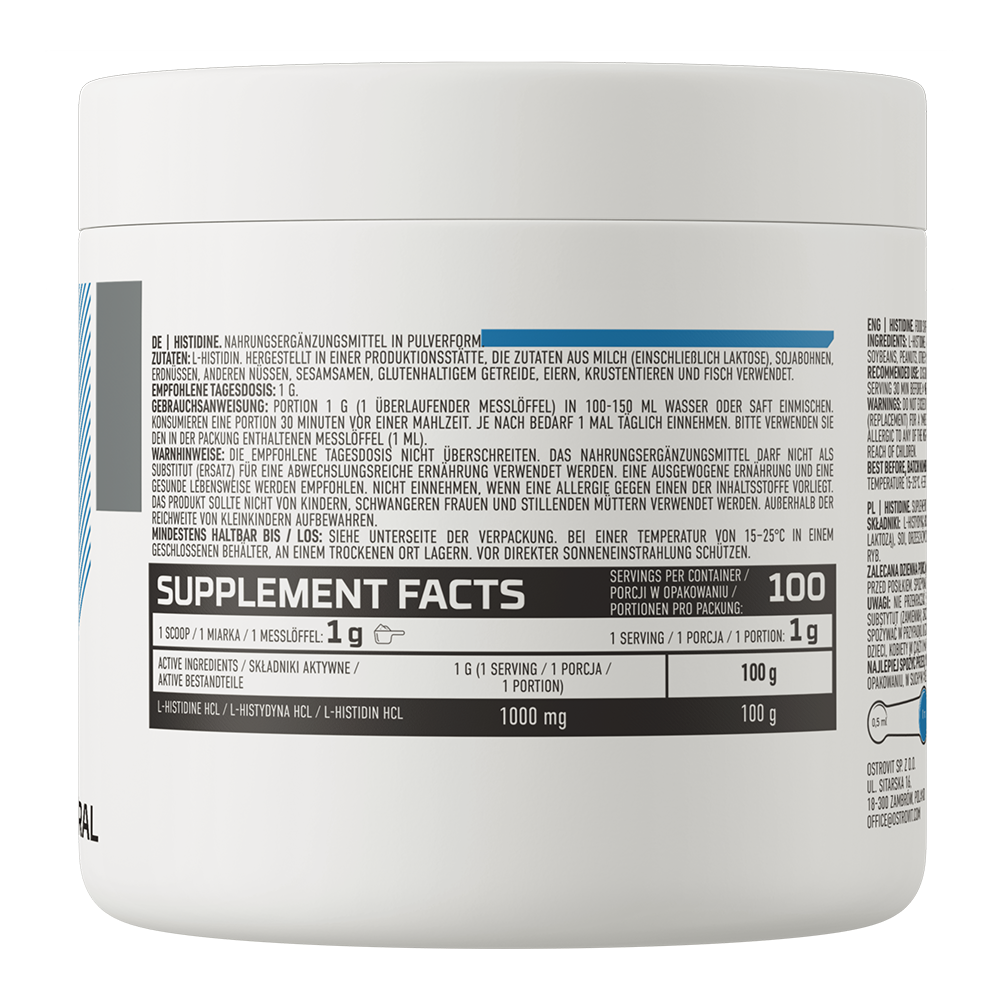 Histidine – 100 g poeder, 100% L‑histidine | OstroVit