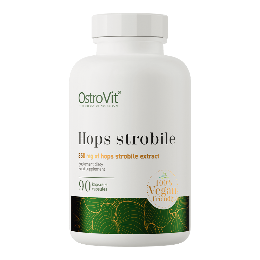 Hop Strobile | Hop Extract | Hopbel | Hops | Vegan | 90 Capsules | 350 mg | OstroVit